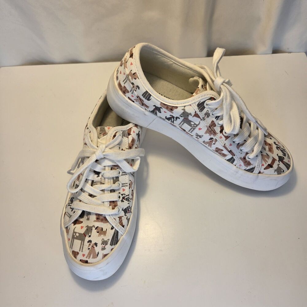 Cynthia Rowley Whimsical Doggie Sneakers Women's Size 6.5